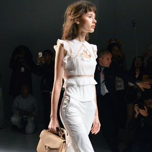 Vivienne Hu White Crop Top As Seen In New York Fashion Week *Flaw